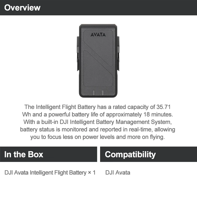 Buy DJI Avata Intelligent Flight Battery - DJI Store