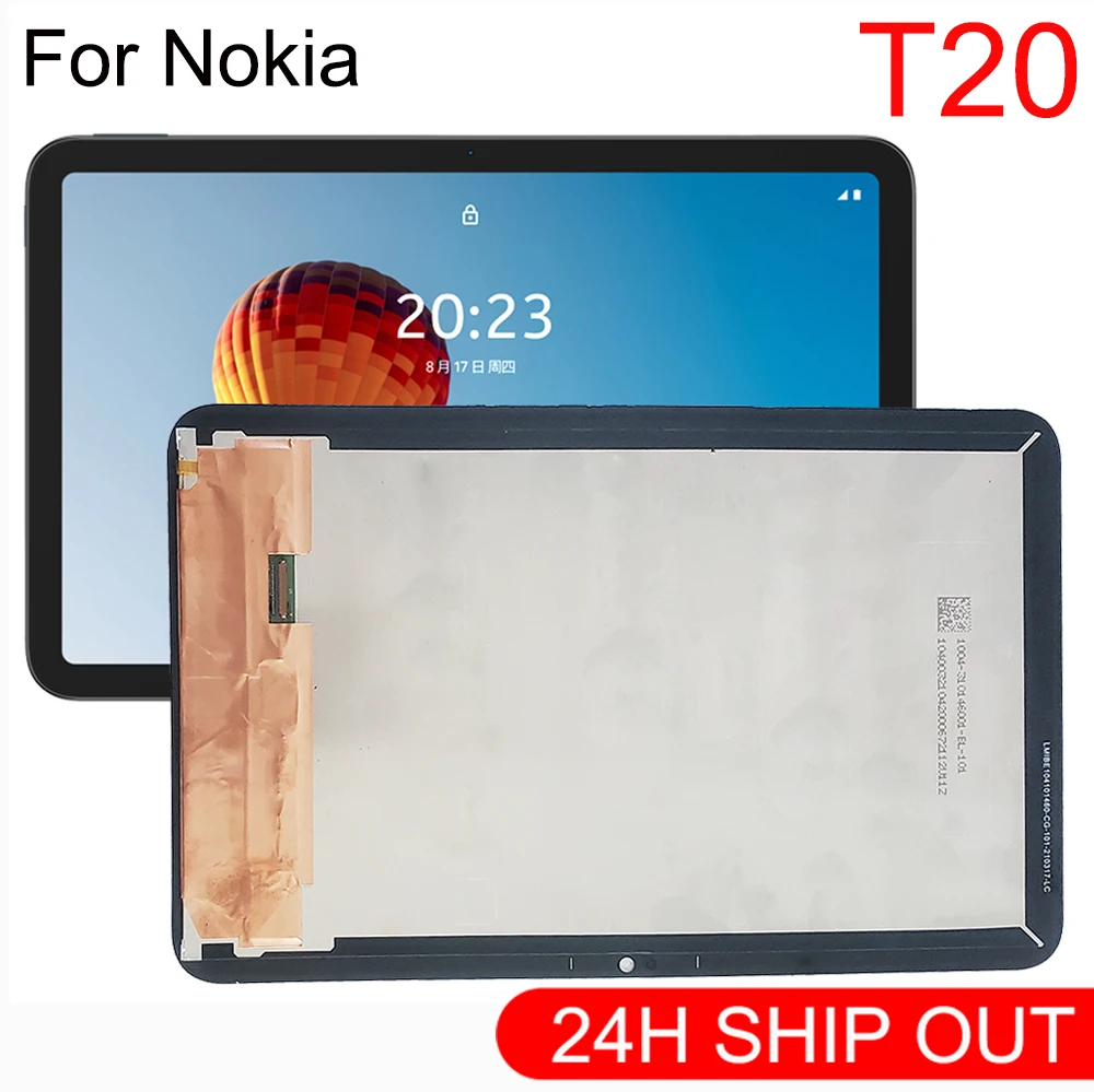 

AAA+++ For Nokia T20 LCD TA-1397 TA-1394 TA-1392 LCD Display Touch Screen Digitizer Assembly Repair Replacement Part