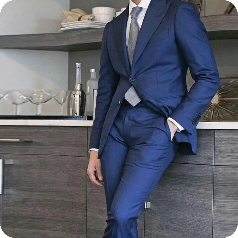 

Мужские костюмы с заостренным лацканом, Блейзер, облегающие деловые свадебные костюмы, индивидуальная одежда для жениха, индивидуальные смокинги для выпускного вечера, Лучший человек (пиджак + брюки)