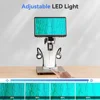 Universal Microscope Bottom Light Transmitted LED Light Stage Holder Adjustable Lamp Illumination for USB LCD Microscope 3