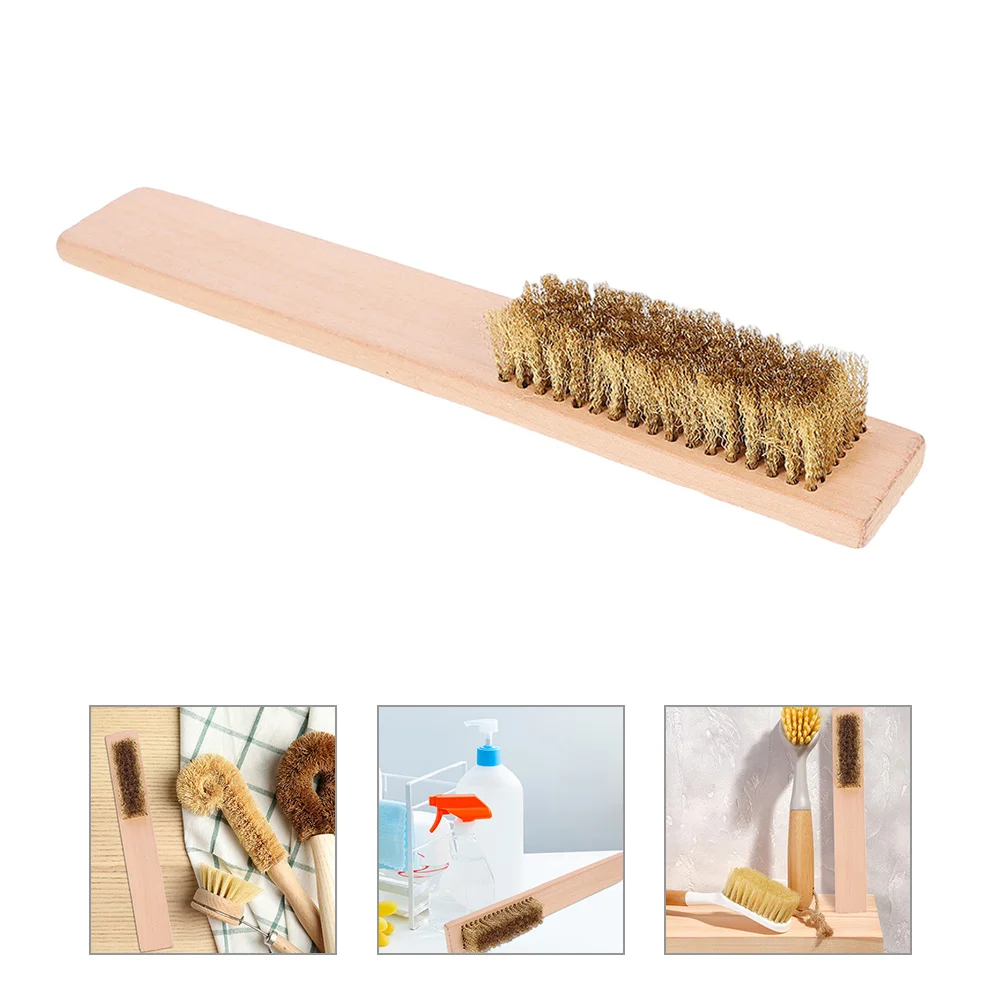 

Snowboard Wax Brush Wood Handle Brush Skateboard Wax Cleaning Tool Wax Removing Brush