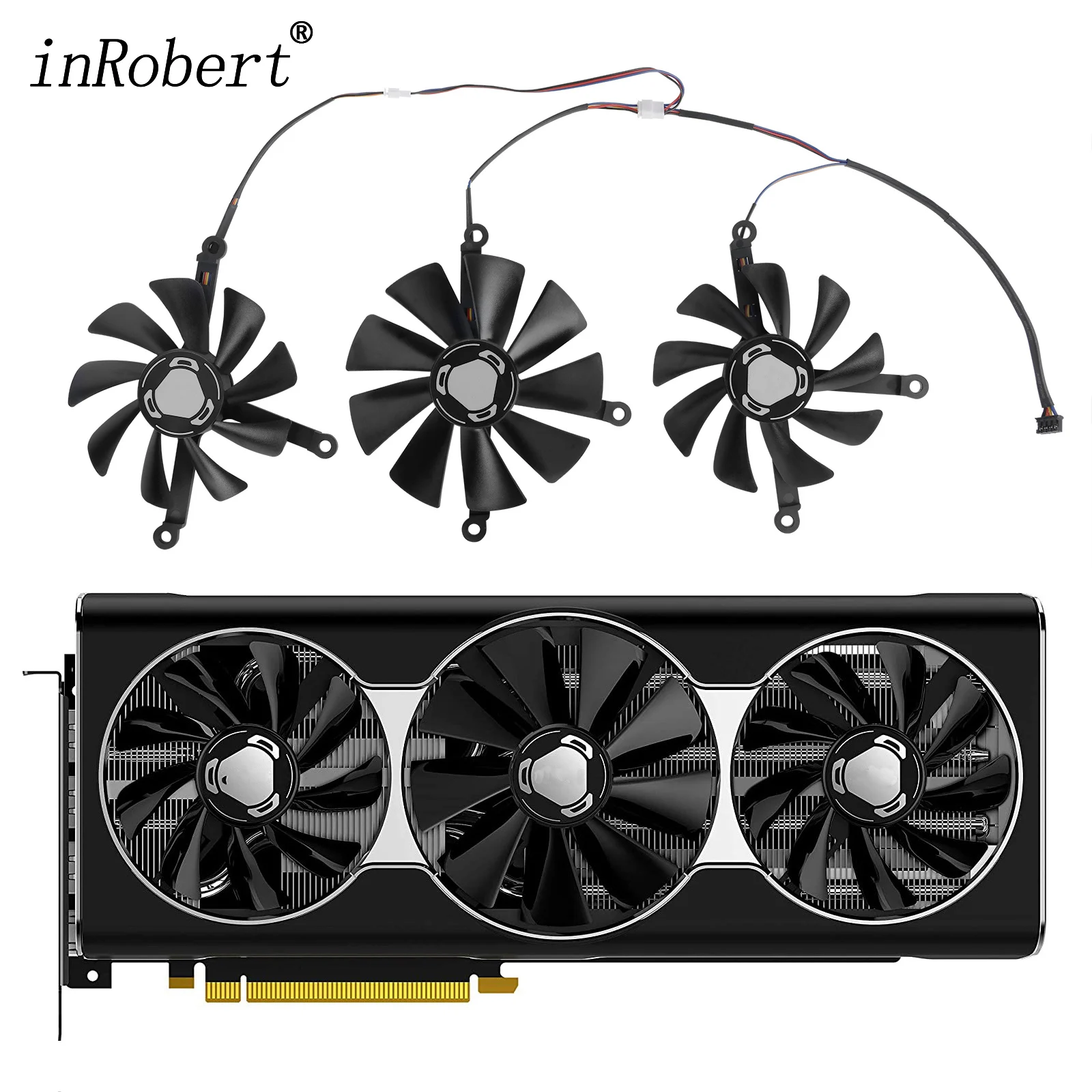 Nuova Ventola Della Scheda Grafica Muslimex Per Xfx Radeon Rx 5700 Xt 8Gb Thicc Iii Ventola Grafica Di Raffreddamento Ultra Rx-57Xt8Tbd8