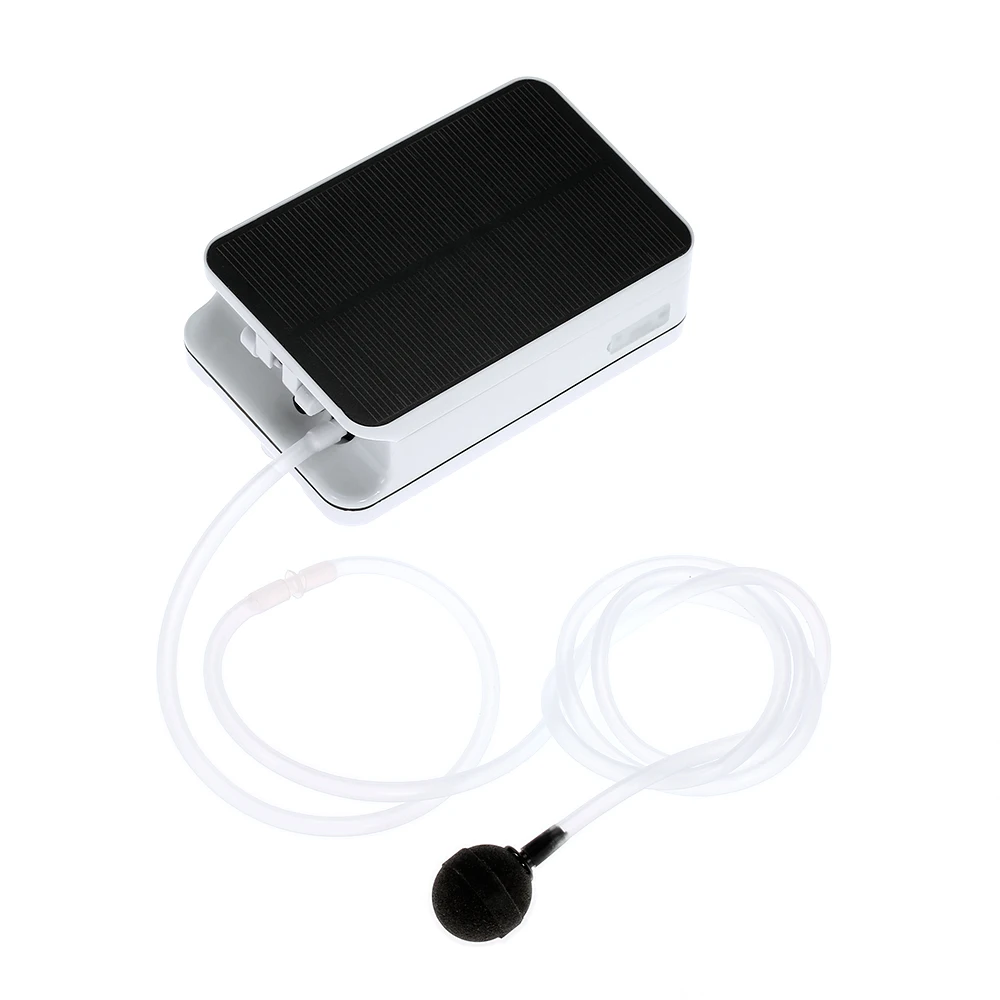 

New 5V Solar Powers Chargings Oxygenator Fish Tanks Aquarium Air Pump Fishing Oxygen Pump Aerator with Air Stones Accessories