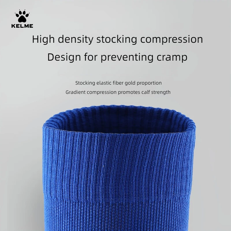 KELME Kids Football Socks long youth training knee thickened non-slip towel bottom high socks for medium sports sports socks