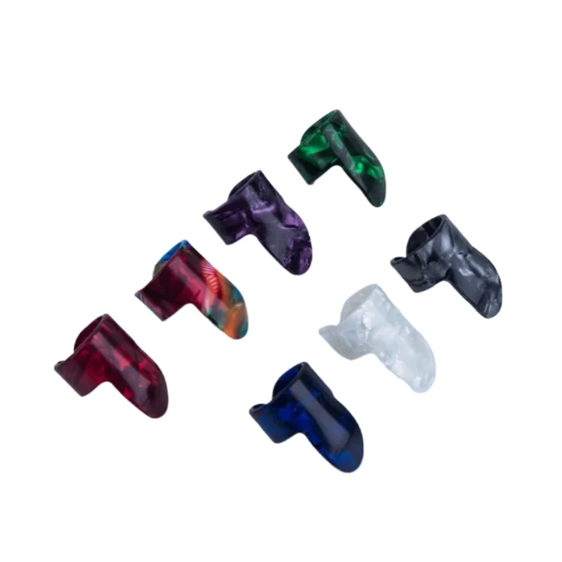 Portable Guitar Thumb Picks, Index Finger Picks, Random Colors, Practical and Convenient Music Instrument  Accessories