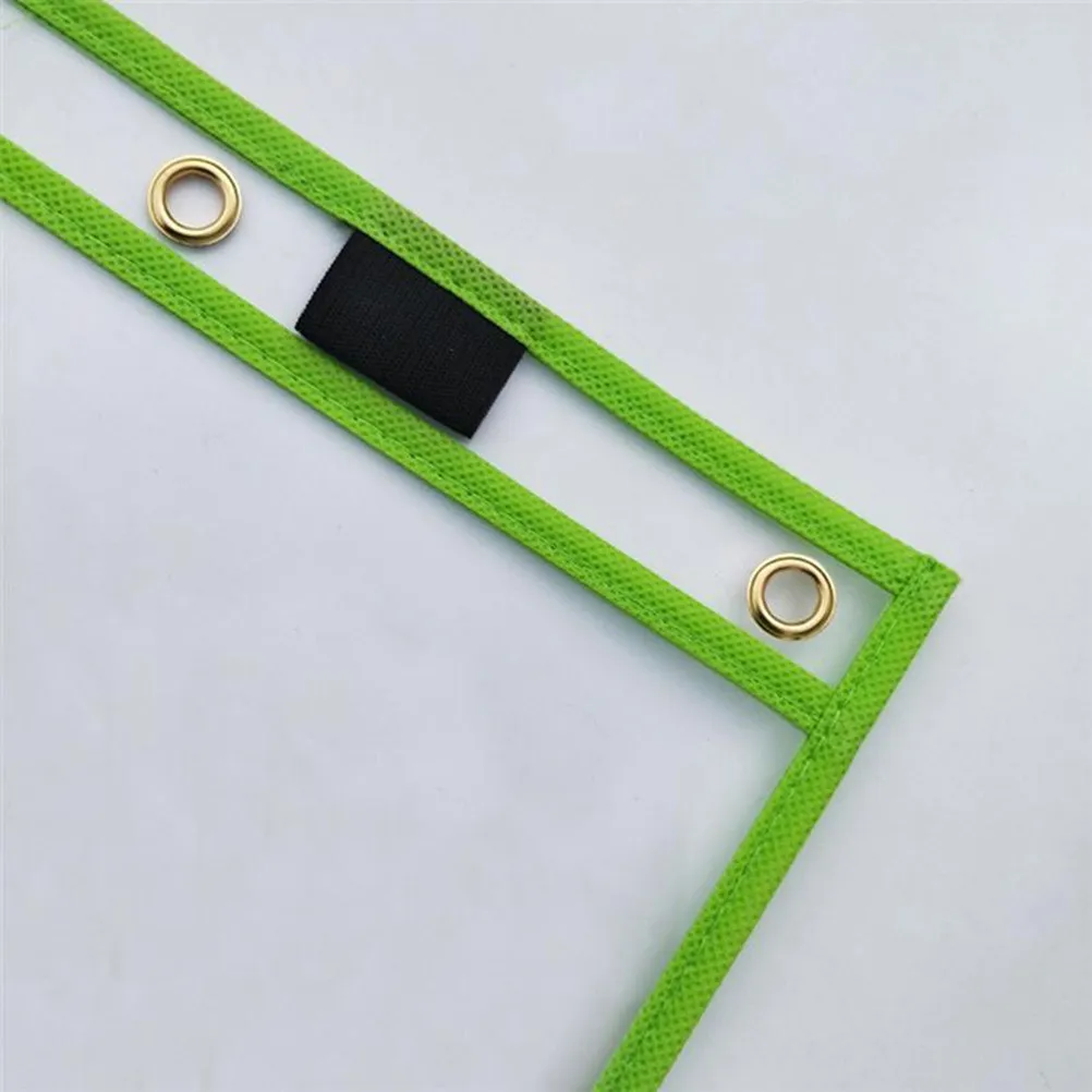 6Pcs 자동차 바느질용 드라이 이레이즈 포켓 재사용 가능한 PVC 투명 양면 파일 슬리브 학교 사무실용 마커 홀더 방수