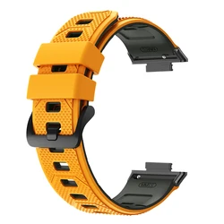 Two - Tone Breathable Silicone Sport Band - Adjustable Soft Strap Bracelet - Fit 5 - 4Pro (YB)