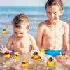 12/24/36 Set Cowboy Rubber Duck Mini Rubber Duckies with Mini Cowboy Hat Swim Circle Sunglasses for Bathtub Toys Car Dashboard 6