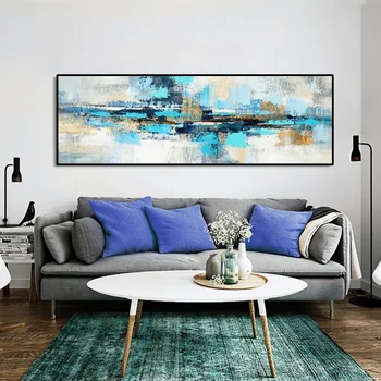 Modern Abstract Aesthetic Wall Art Minimalist Landscape HD Canvas Oil Painting Posters and Prints Home Bedroom Living Room Decor 6
