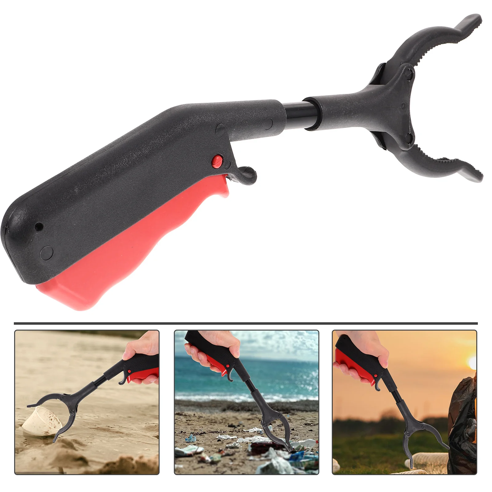 Bending-free Trash Clip Tools Garbage Clips Grabber Portable Iron Clamp Durable Folder Elder