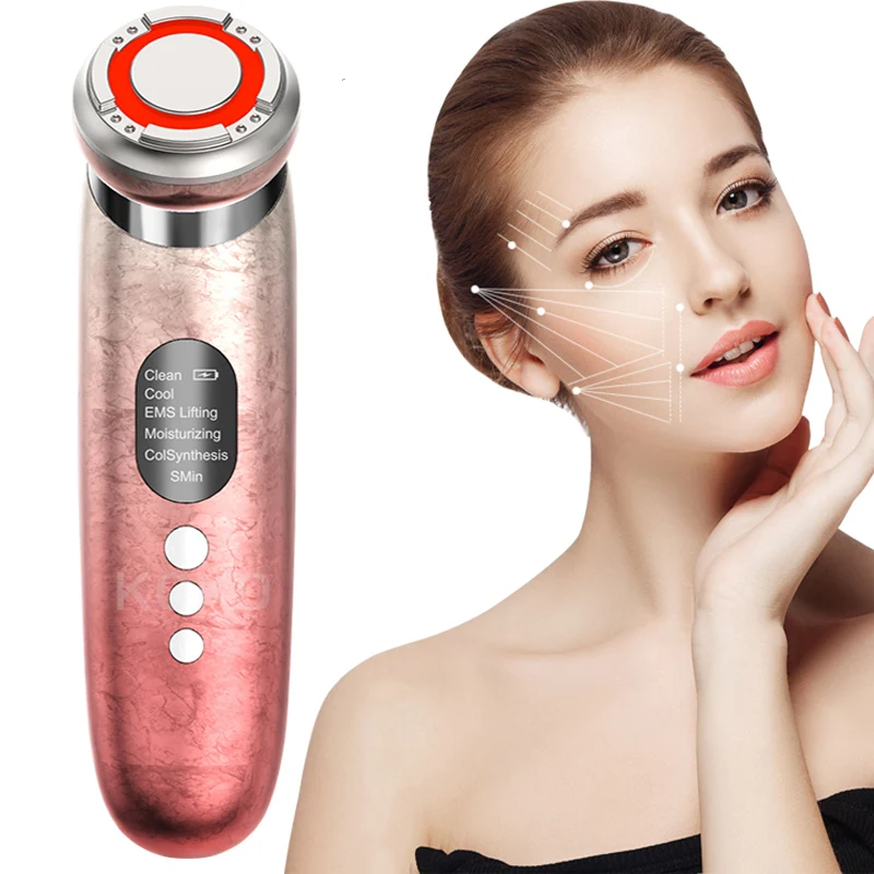 

EMS Microcurrent Beauty Instrument Face Lift Firming Skin Cleansing Skin Care Ultrasonic Lons Vibrating Device Beauty Tools