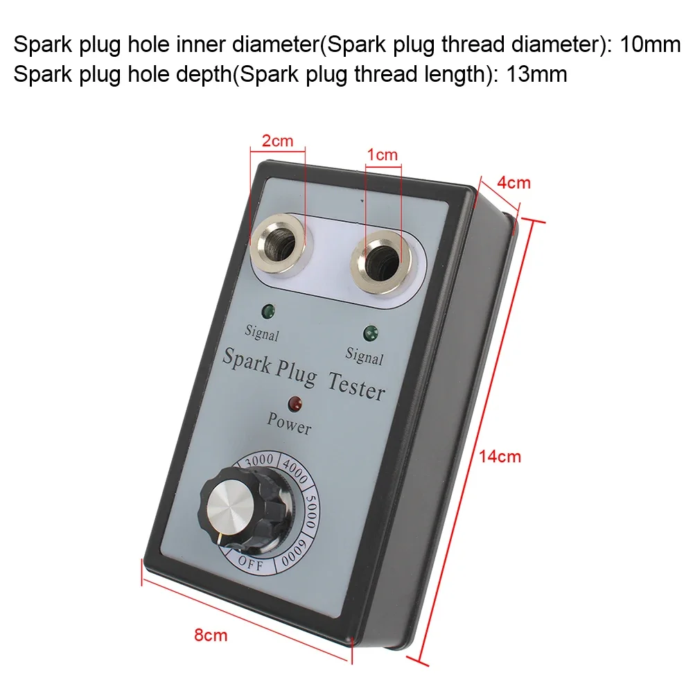 Automotive Coil Detector Ignition System Tester Spark Plug Tester Wire Diagnostic Test Tool Dual Hole Tester Car Spark Tester images - 6