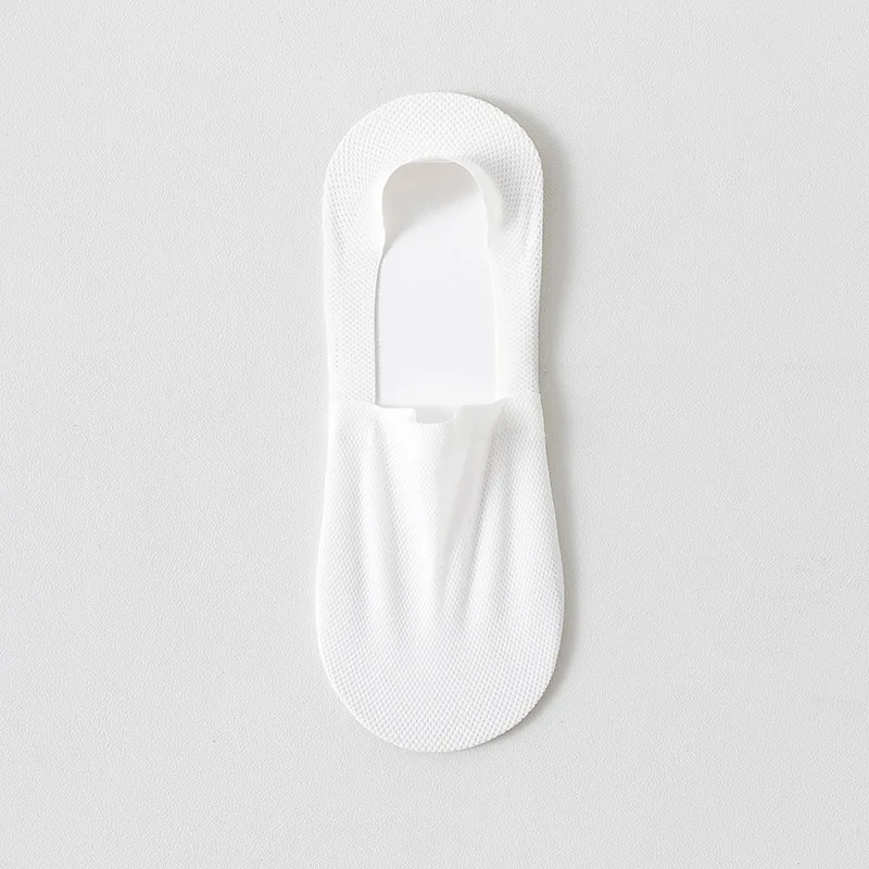 1/3/5 Pairs High-Quality Men Cotton Boat Socks Summer Thin Breathable Solid Color Silicone Anti Slip Low Top Invisible Socks