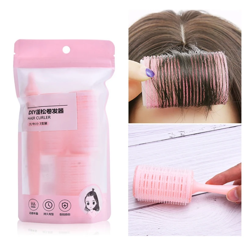 3+1 Strong Hold Control Curling Tool Set PP Nylon Rollers Hair Curler Hairdressing Curly Hairstyle Styling Tool DIY Health