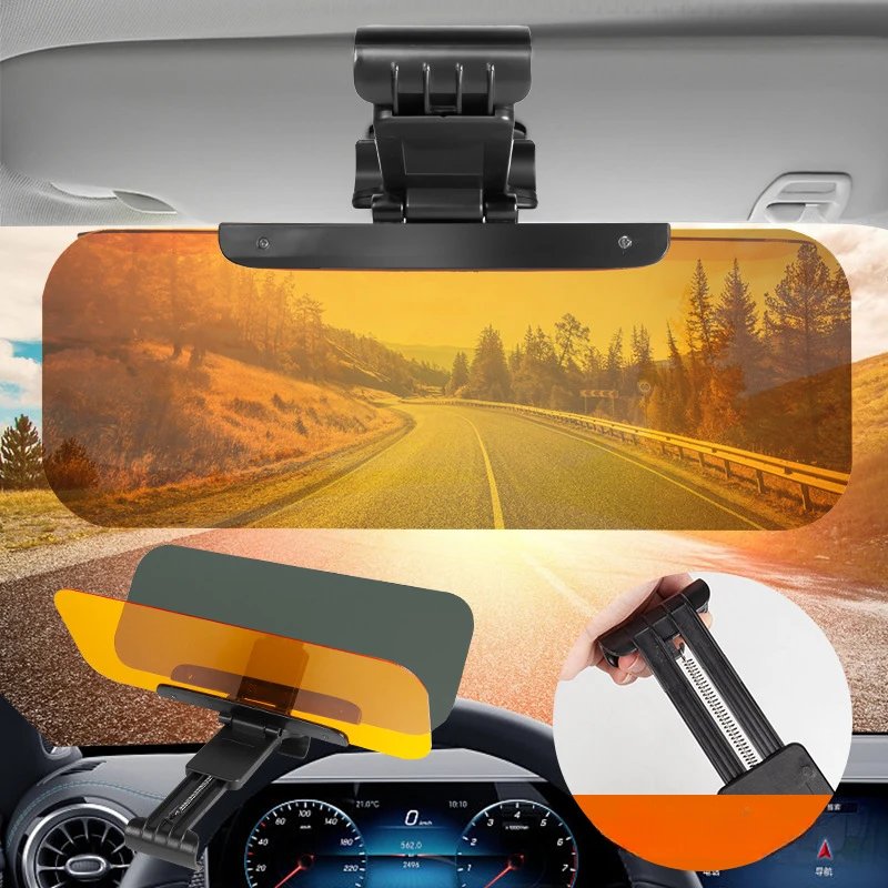 

Car Sun Visor Interior Anti-glare Goggles for Drivers and Cars with High Beam Goggles for Dual Use Car Day and Night Mirrors