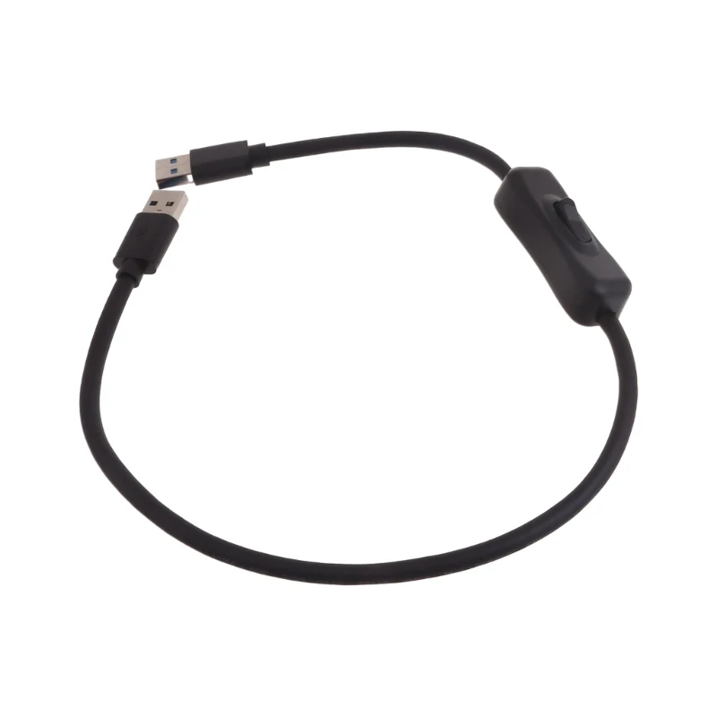 

Male to Male USB Cord withSwitch Data Transfer for USB Hub, Monitor, Set Up Box