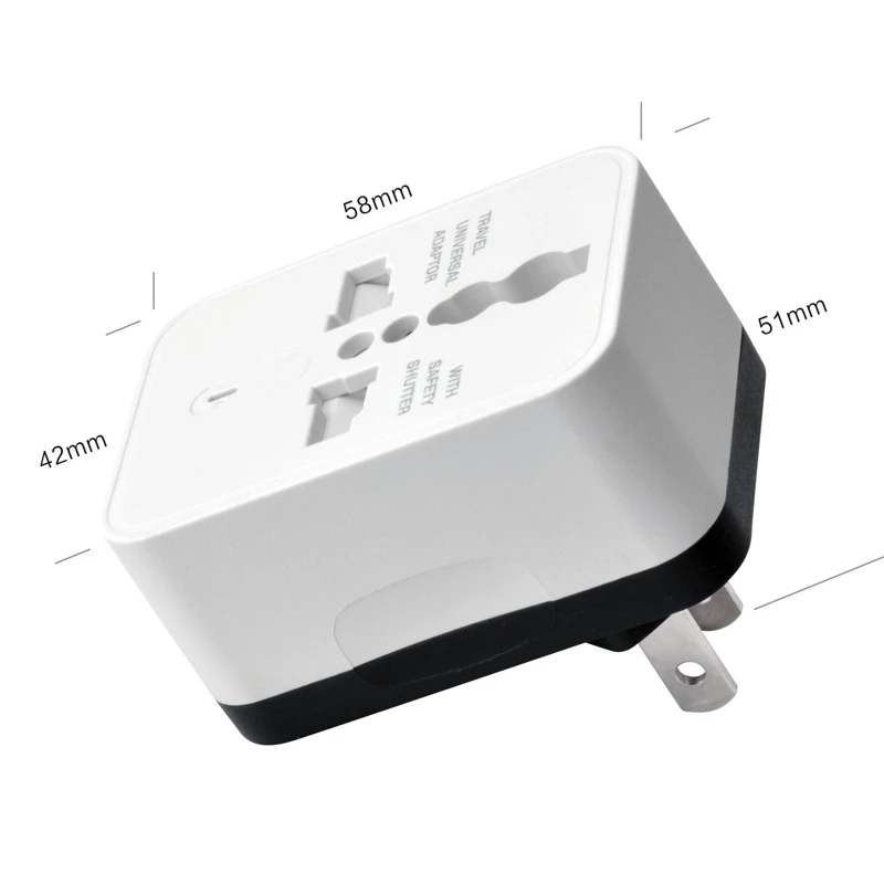 Universal Dual USB Travel Charger Adapter - Multi-Function Power Plug
