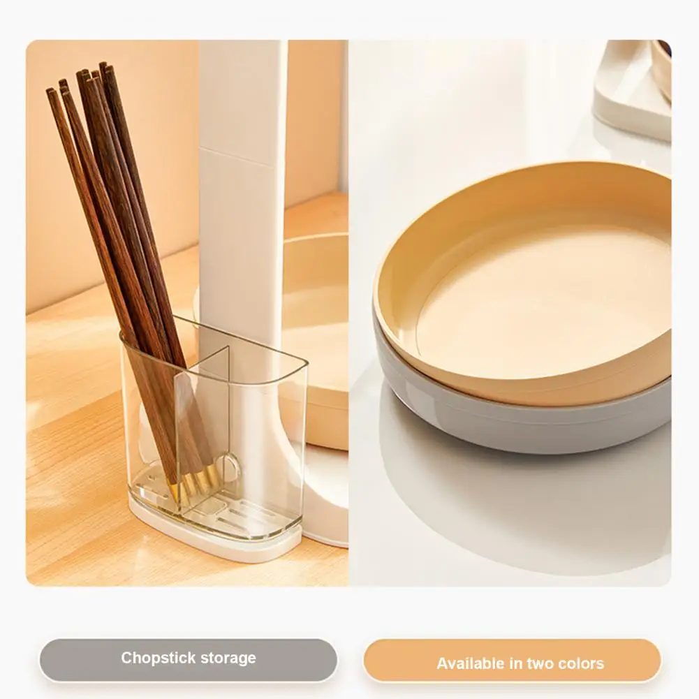 

Partitioned Storage Rack Detachable 360° Rotating Kitchen Shelf Multi-purpose Seasoning Rack Tool Storage Accessories Carousel