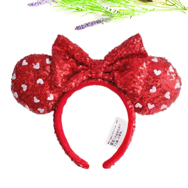 Disney Ears Headband Pink Heart Sakura Red Headwear Bella Headband Mermaid Headwear for Holiday designer baby accessories Baby Accessories