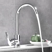 Kitchen Faucet Stainless Steel Water Tap Cold And Hot  Free Rotation Deck Mounted Single Lever Bathroom Kitchen Sink Faucet 5