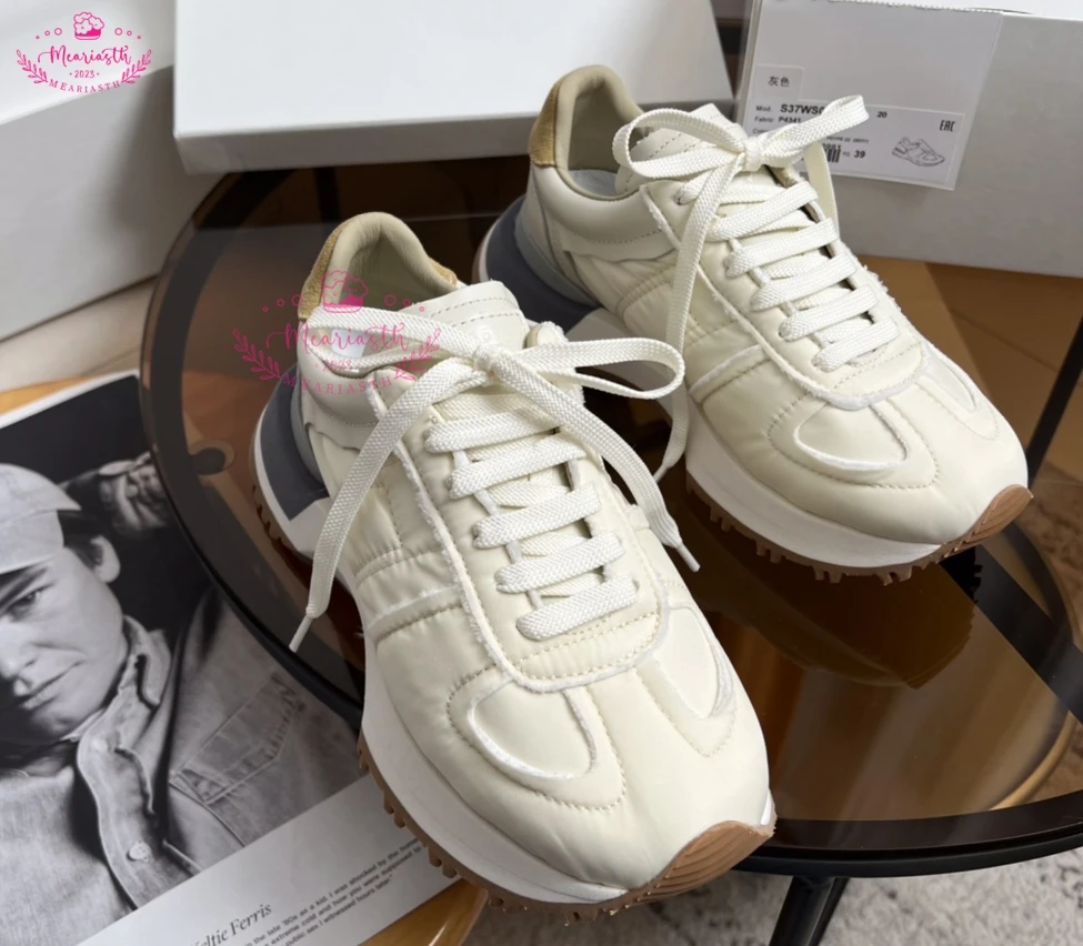 

2023 New Luxury Designer Fashion Sneakers Women Genuine Leather Men Sport Shoes Thick Sole Casual Lace-Up Breathable Flats shoes