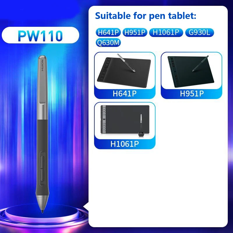 Digital Pen with Two Shortcut Keys Drawing Stylus for Graphic Tablet HUION 420 H430P Kamvas Inspiroy 3