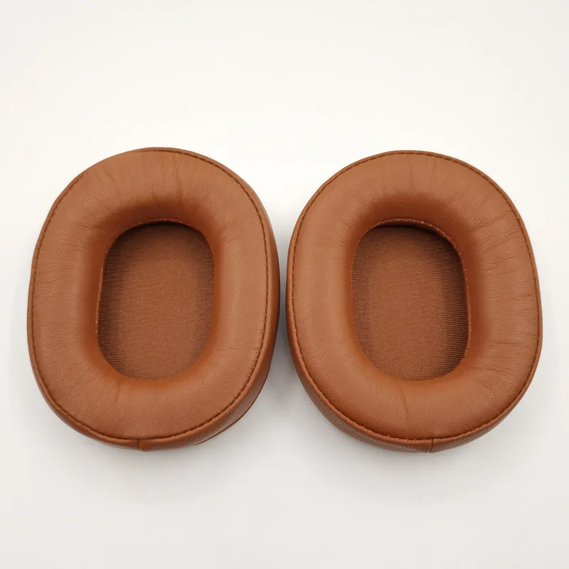 Schaffell Echtes Leder Memory Foam Ohrpolster Kissen für Audio-Technica MSR7 M50X M40X für Sony MDR-7506 MDR-V6 Kopfhörer 5. – Detail 1