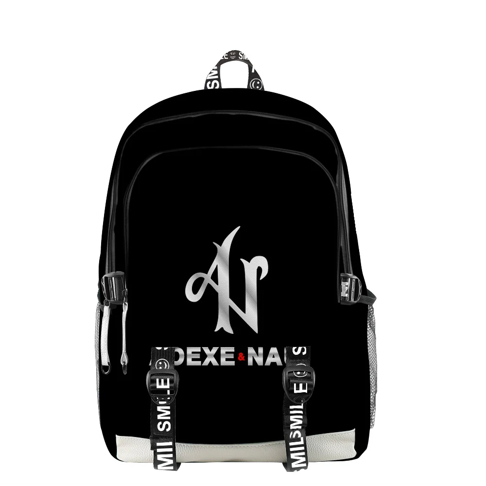 

2021 Adexe & Nau Men Women Backpack Oxford School Bag Hip hop Style Teenager Girl Child Bag Travel Backpack