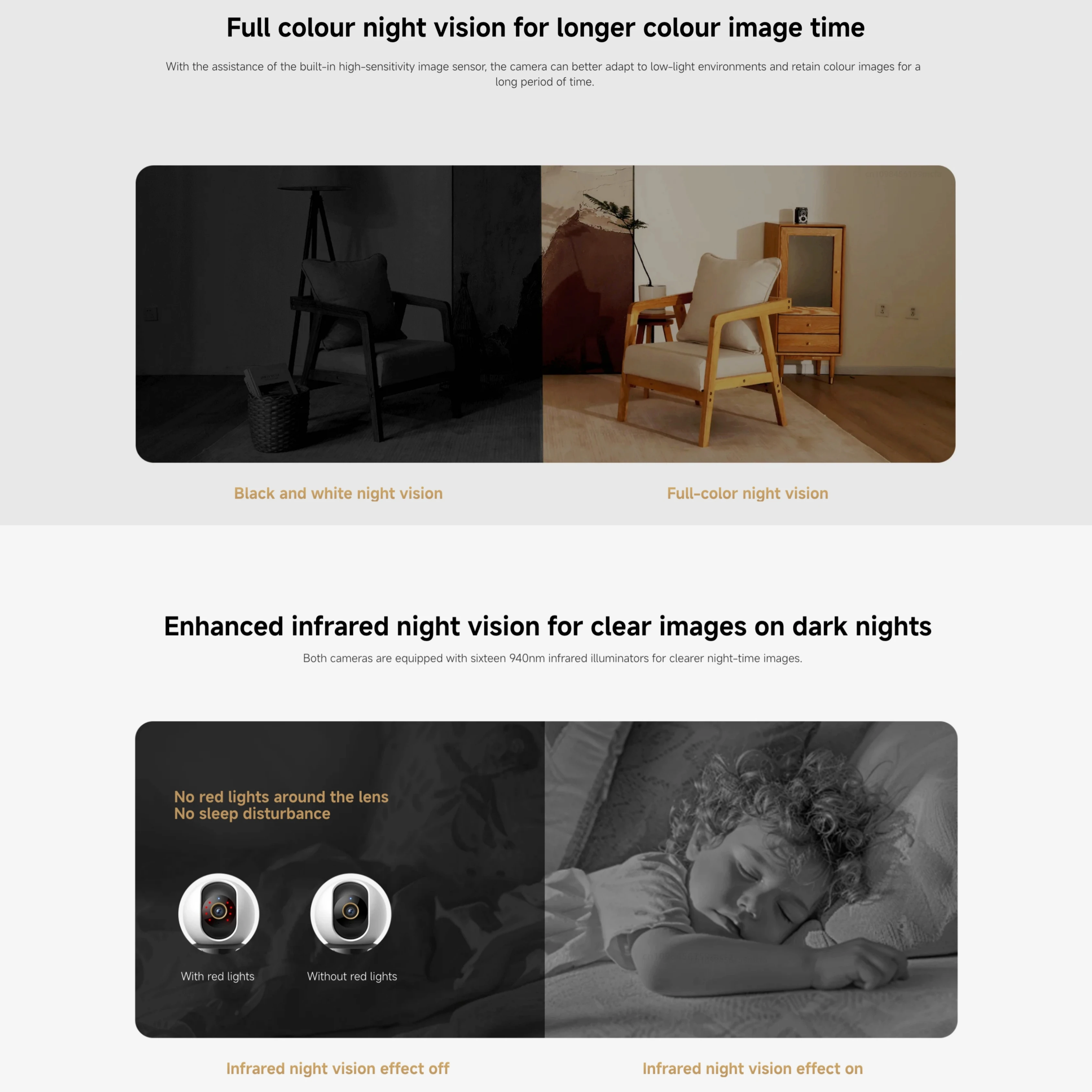 Nuova telecamera di sicurezza Xiaomi Smart Camera C500 versione doppia lente 4MP 360 ° APP WiFi 6 Mi Home per visione notturna a colori con rilevamento AI - immagine 5
