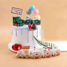  Merry Christmas Train Ornament Santa Claus Gift Christmas Decoration For Home Natal Navidad Noel 2022 New Year Xmas Decor 