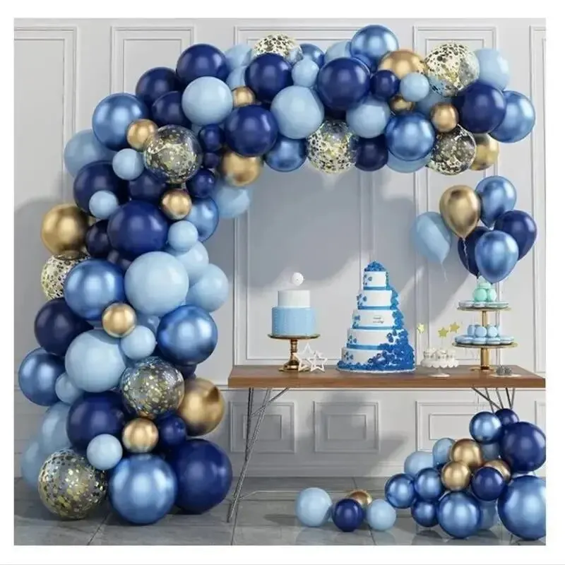 Balloon Garland Arch Blue