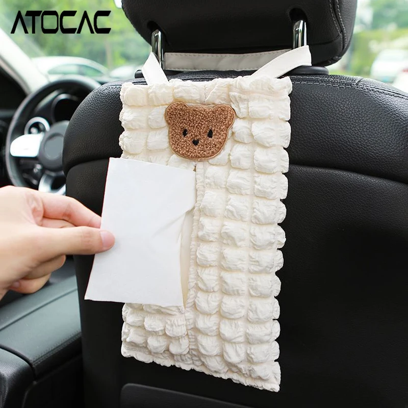 Tissue Holder for Car Auto Back Seat Headrest Hanging Tissue Box Case  Multi-use 