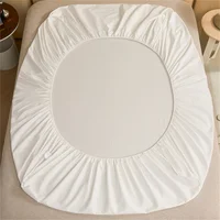 Drap-housse en coton égyptien de luxe doux 400TC, avec bandes élastiques, housse de matelas antidérapante, lavable en Machine, 140/160/180/200cm 5