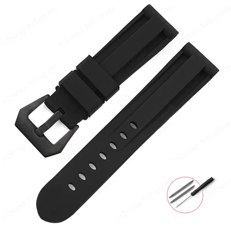Men's Sport Silicone Rubber Watch Band – Universal Replacement Wristband Bracelet