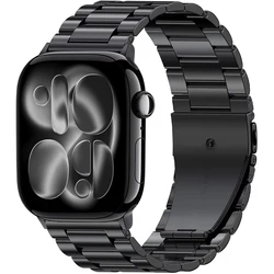 Stylish Stainless Steel Metal Strap for Series 11 - 10 46mm (Black)