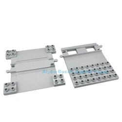 Large Building Blocks Train Set - Electric Locomotive & Interactive Railway Track (2pcs track platform)