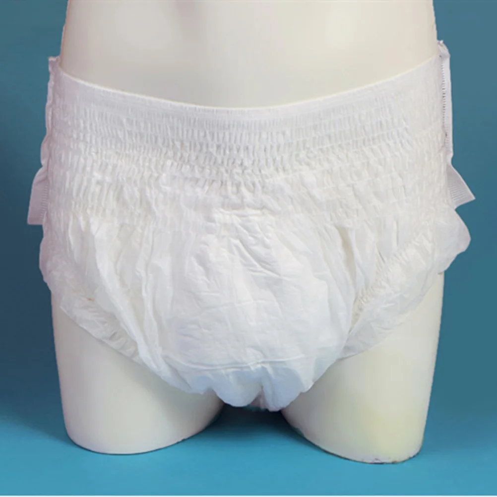 20 Pcs Diapers for Adults Urinary Incontinence Man Waterproof Reusable Disposable 3