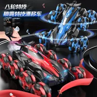 Eight-wheel swing arm drift stunt remote control car body feeling music spray rolling climbing off-road vehicle wireless toy 1