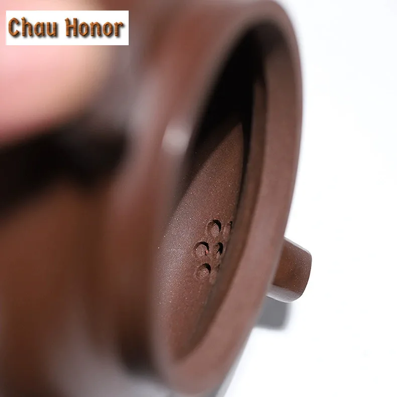 230ml Creative Yixing Purple Clay Teapots Handmade Stove Pot Raw Ore Purple Mud Tea Soaking Kettle With Filter Zisha Tea Set
