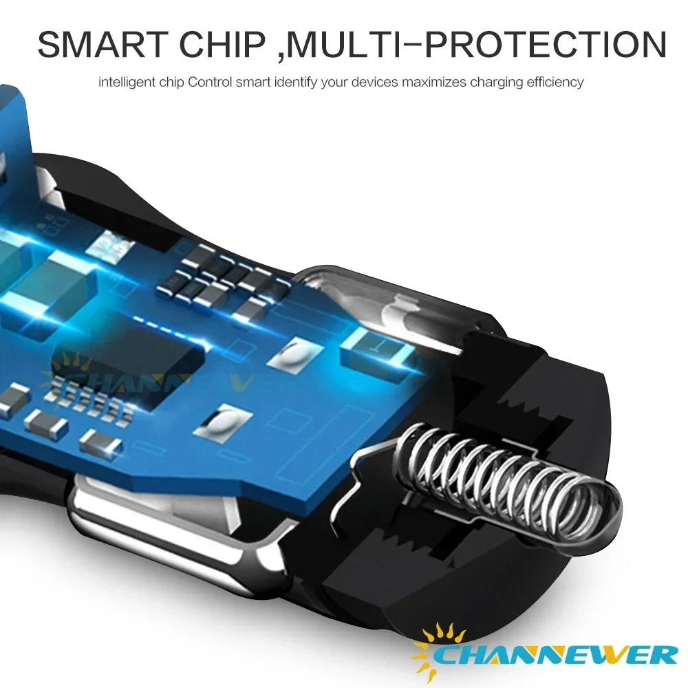 High-Speed Dual USB Vehicle Charger with Smart IC 3.1A Technology
