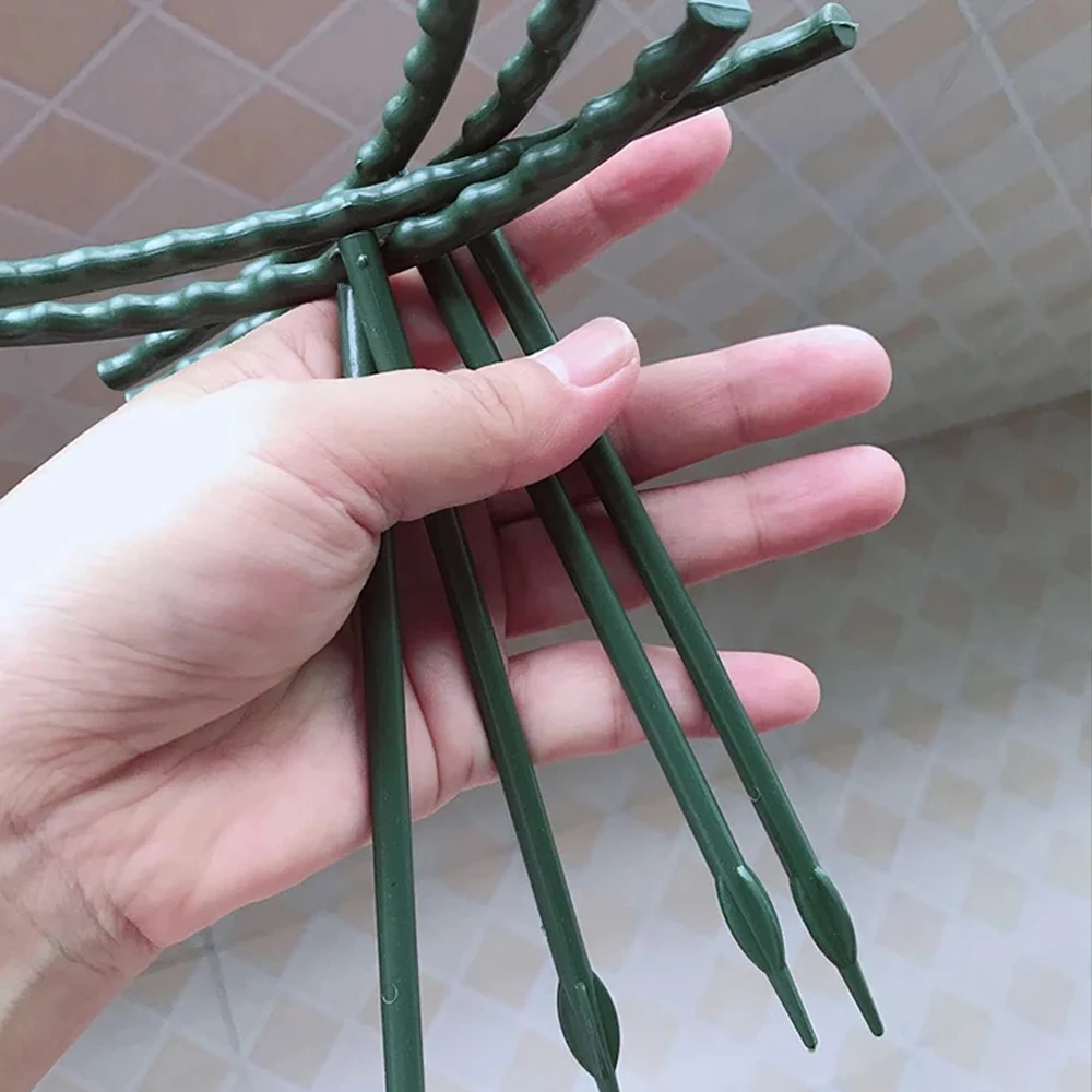 Plant Support Stakes Cage Plie Flower Stand Holder Plastic Semicircle Green House Orchard Fixing Rod Gardening Bonsai Tools