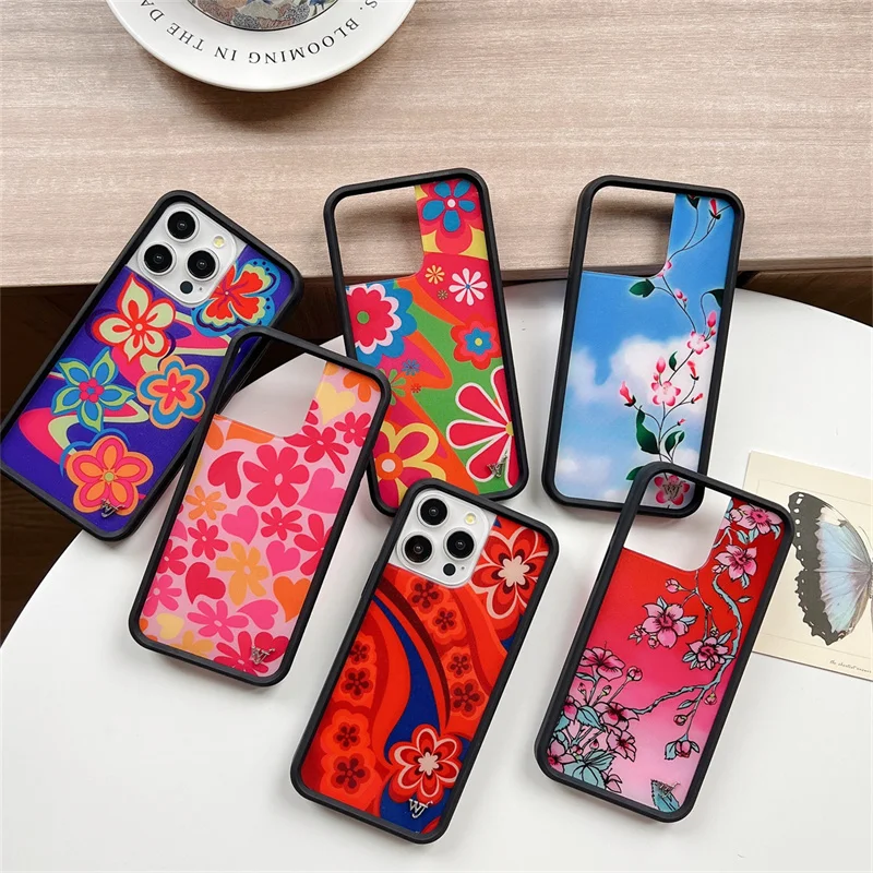 Wildflower 3D Metal Cartoon Phone Case