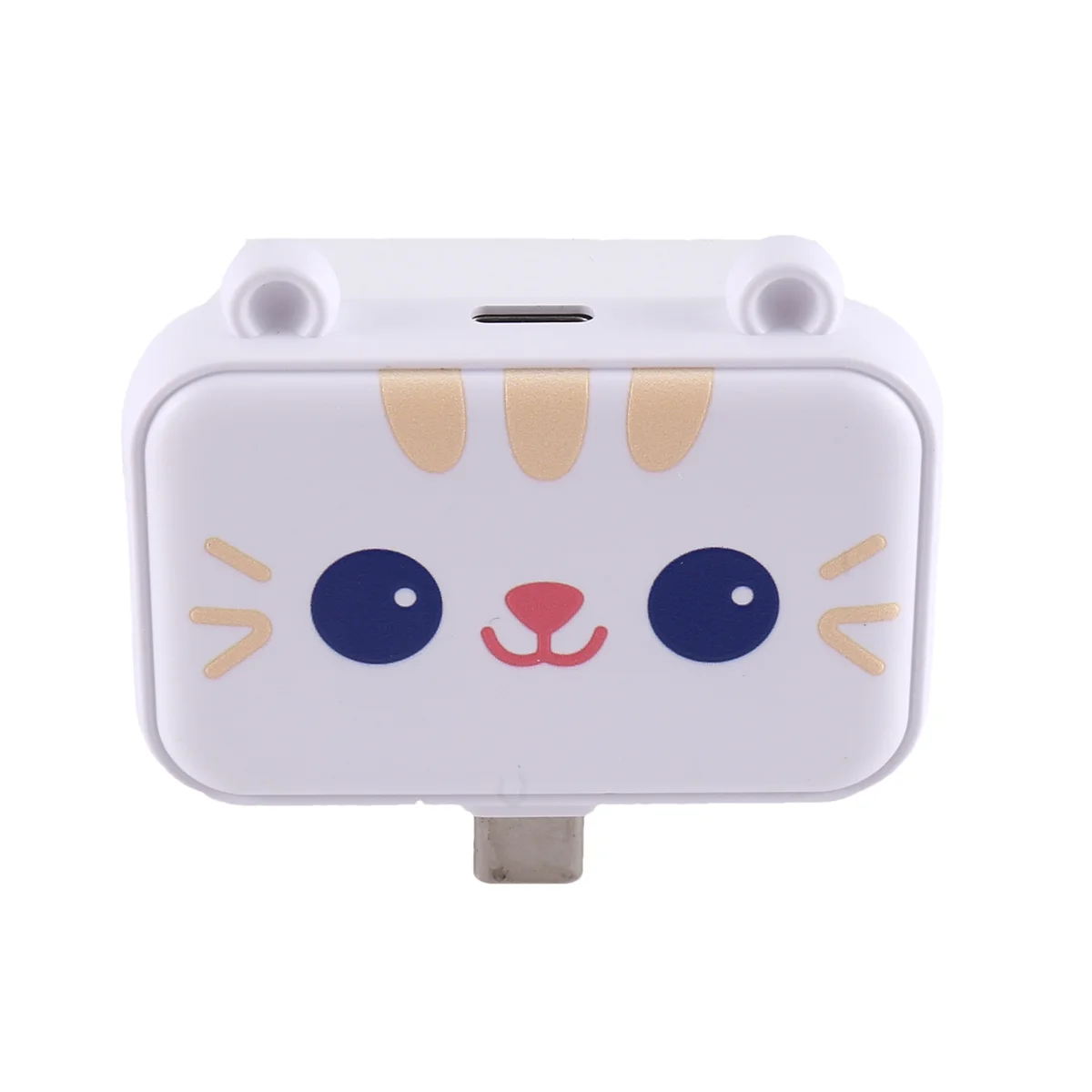 귀여운 USB 허브 60W 충전기 멀티 분배기 어댑터 도크, 흰색 3H