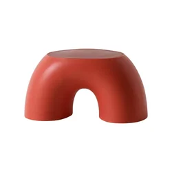 Colorful Plastic Rainbow Shaped Kids Step Stool (Red)