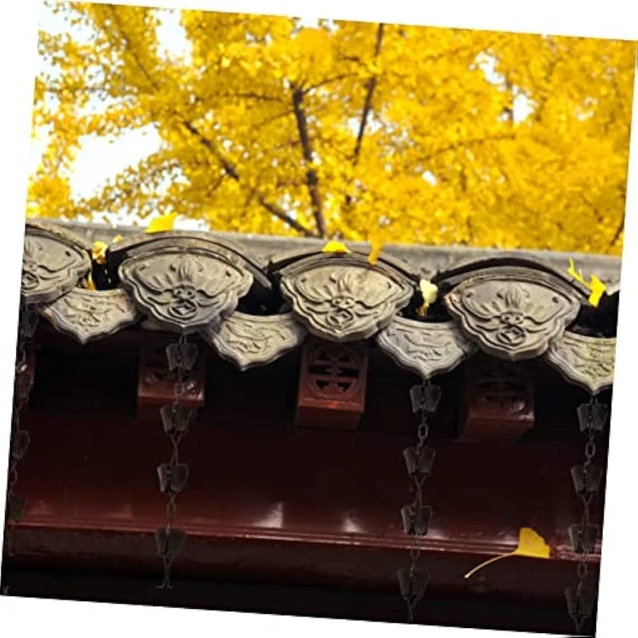 Garden Rain Chain Guttering Rain Bells Chains Gutters Compact Umbrella Chain for Bell Sprinkler Gutter Adapter Hose