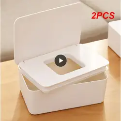 2PCS wet and tissue box baby portable plastic baby wet wipes napkin press tissue box holder container baby care