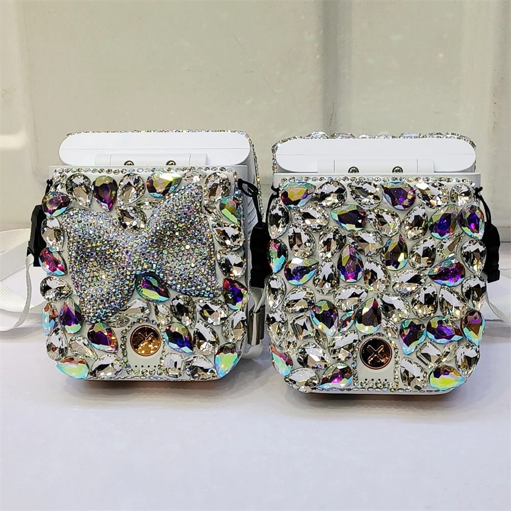 Foldable Rhinestones Portable fan.