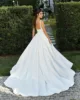Modern A Line Wedding Dresses For Women 2025  Timeless Square Collar Bridal Dress Formal Brides Reception Gown Customized 2
