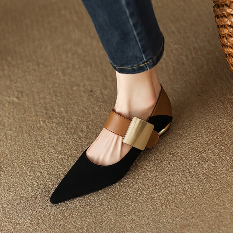 new-spring-women-pumps-split-leather-shoes-for-women-pointed-toe-chunky-pumps-low-heel-mary-janes-shoes-retro-metal-buckle-shoes