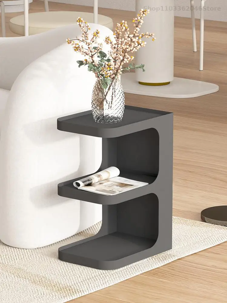 Living Room Sofa Side Table Light Luxury Modern Simple Iron Art Small Apartment Coffee Table Corner Bedside Cabinet